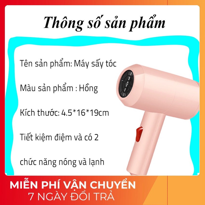 [ BÁN CHẠY SỐ 1 ] Máy sấy tóc kiểu dáng hàn quốc tạo kiểu 2 chiều nóng lạnh Công suất lớn 1800w