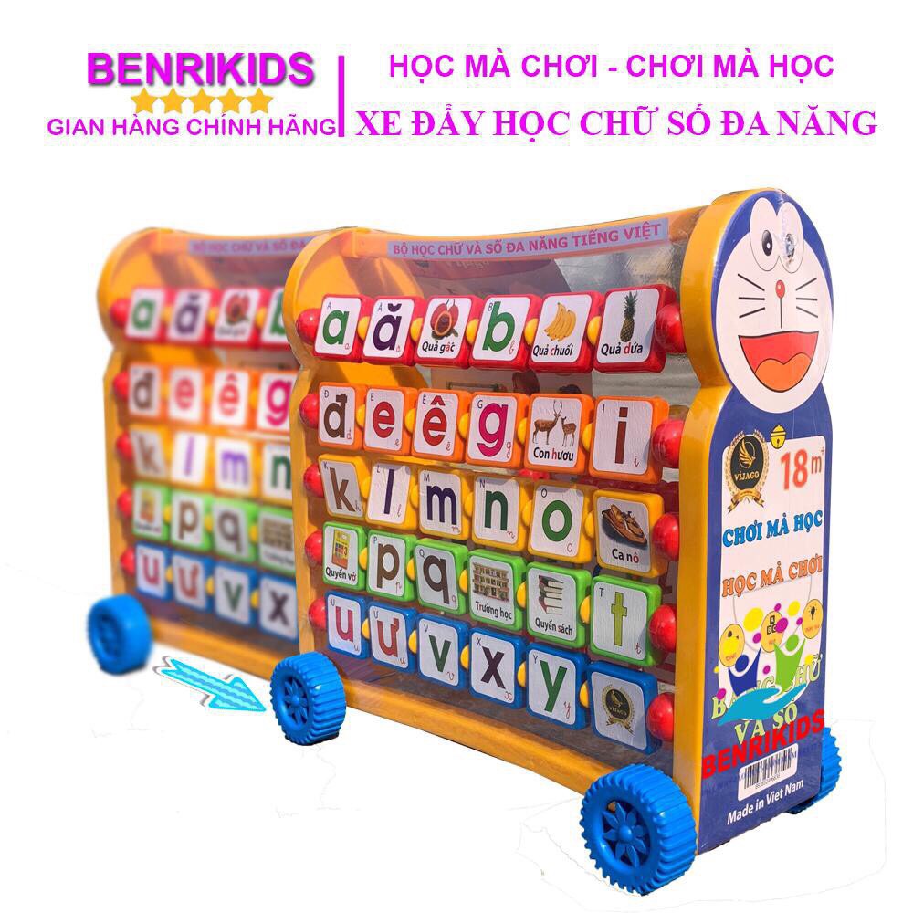 DORAEMON-Bảng Chữ Cái Và Số Đa Năng 9 Trong 1 Cho Bé Phát Triển Hàng Việt Nam