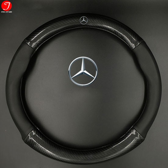 Bọc Vô Lăng, Bọc Tay Lái carbon có logo Mercedes