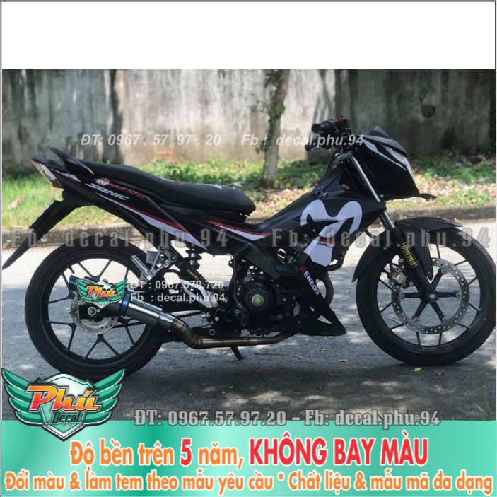 Tem rời Sonic movistar trắng đen (H) -1