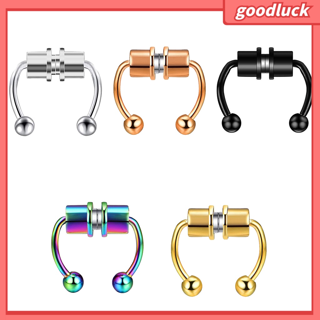 Khuyên Mũi Nam Châm Dạng Móng Ngựa Độc Đáo