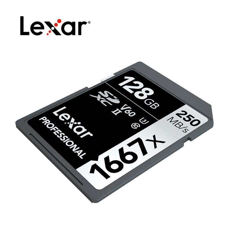 Thẻ Nhớ Lexar 1667X V60 250MB / s 64GB 128GB 256GB UHS-II U3 Cho MáY ẢNh Kỹ ThuậT Số 3D 4K