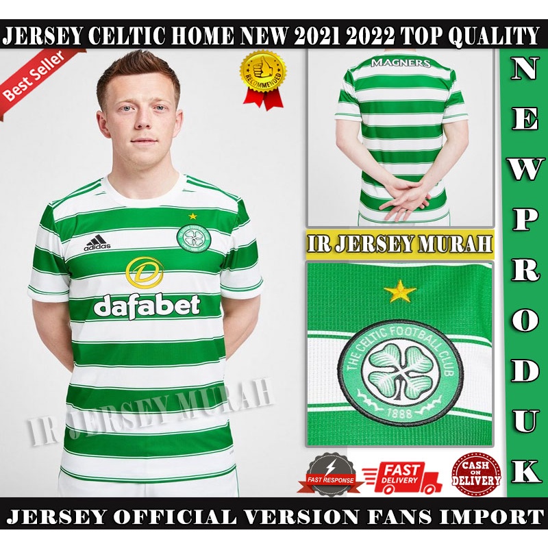 Áo Thun Số 2021 2022 Câu Lạc Bộ Bóng Đá Sân Nhà CELTIC 2021 2022
