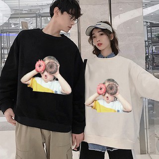 Áo sweater ADLV cậu bé donut chipshop