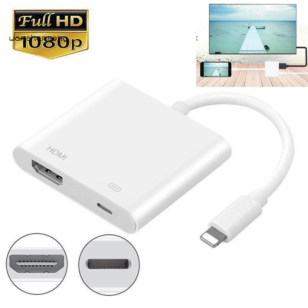 Dây Cáp Chuyển Đổi Wa 1080p Hd 8pin Sang Hdmi Cho Iphone 5 Ipad Mini Ipod Touch