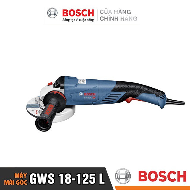 [CHÍNH HÃNG] Máy Mài Góc Bosch GWS 18-125 L (125MM-1800W), Giá Đại Lý Cấp 1, Bảo Hành Tại Các TTBH Toàn Quốc