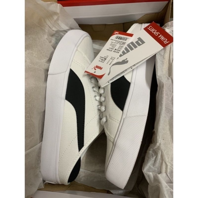 Giày đạp gót Pu.ma Bari trắng và đen