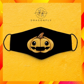 Khẩu Trang Vải Thời Trang Pumpkin_37 DragonFly Chất Liệu Vải Mềm Dày 2 Lớp Chống Nắng, Phòng Dịch Bệnh, Lọc Không Khí