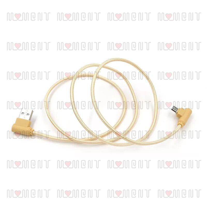 90 Degree Right Angle USB Micro USB Data Sync Fast Charging Cable Mobile Phone