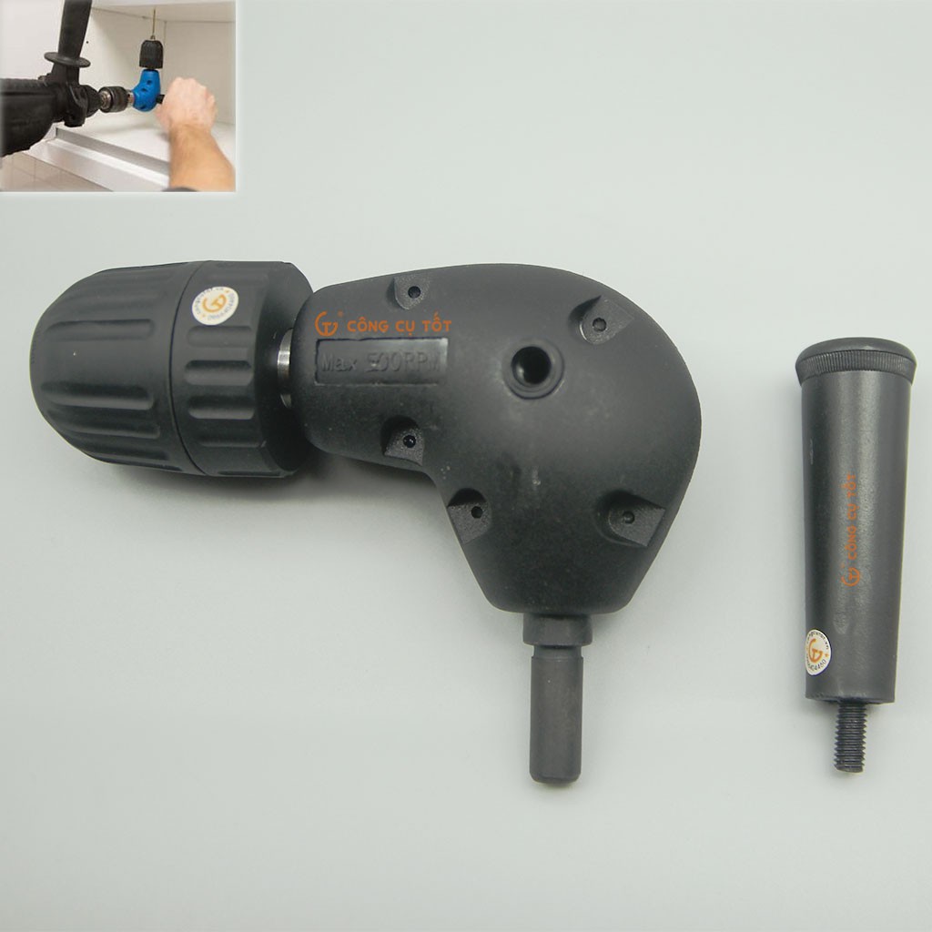 Đầu chuyển hướng mũi khoan 0.6-10mm 90 độ khóa tay