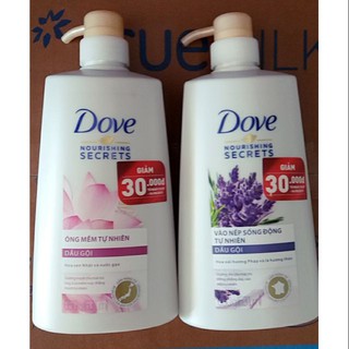 Dầu gội Dove Hoa Oải Hương và lá hương thảo 640g - Dove tím 640g