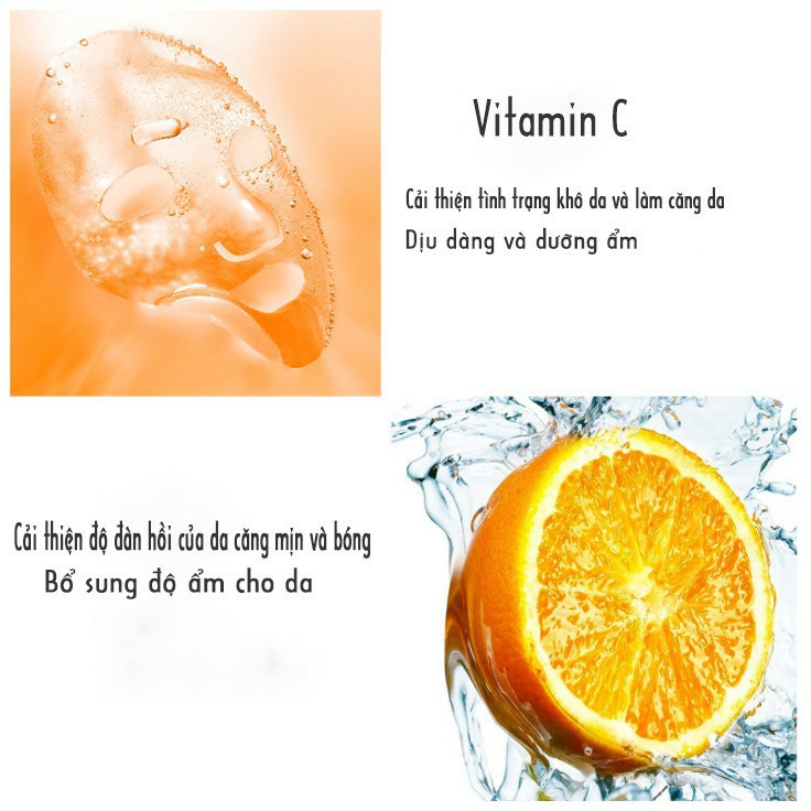 Mặt nạ Bioaqua Vitamin C cấp ẩm dưỡng trắng da bổ sung vitamin C