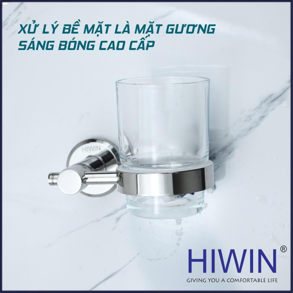 Kệ cốc đơn đựng bàn chải nhà tắm inox 304 mặt gương HIWIN Y-531