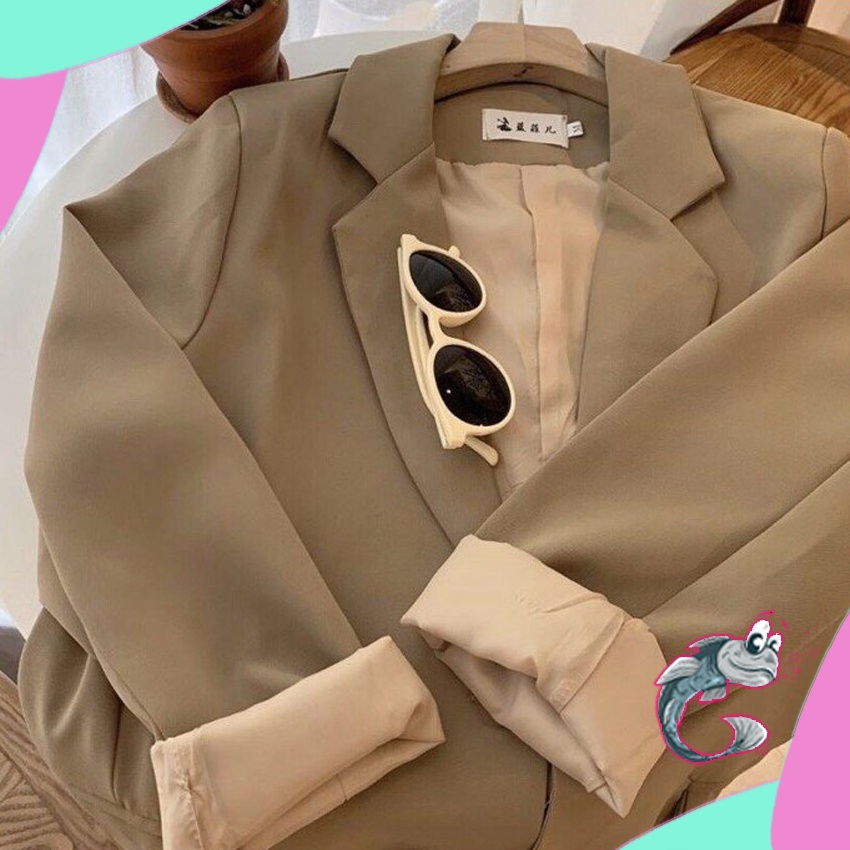Áo blazer 2 lớp phong cách Hàn quốc - Áo vest nữ khoác ngoài