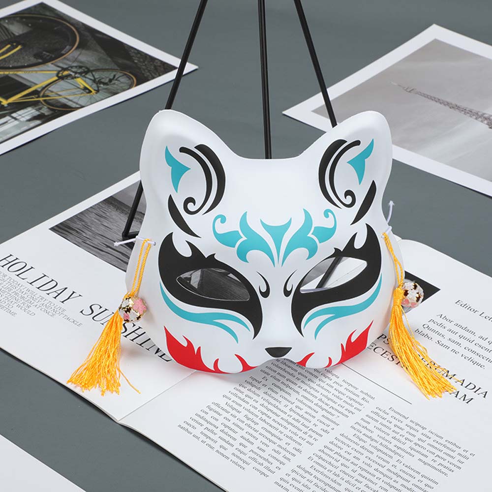 Mặt Nạ Nhựa Hóa Trang Mèo Bảo Vệ Nửa Khuôn Mặt Dùng Cho Tiệc Halloween