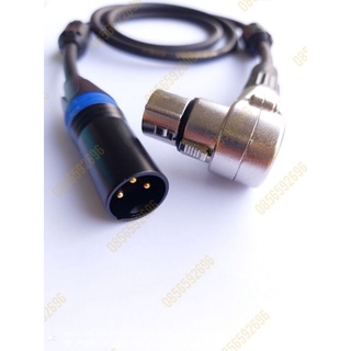Dây tín hiệu jack cắm canon âm cong-jack cắm canon dương thẳng chân vàng