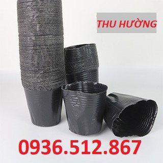 Chậu nhựa đen 30x28 C10 trồng - ươm cây Loại Dày- Dẻo-Bền