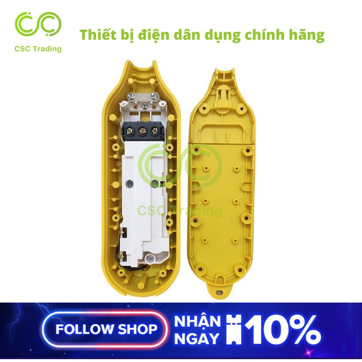 Ổ Cắm Điện Chống Va Đập Gongniu 4 Ổ Đa Năng Không Kèm Dây – 10A/250/2500W – Vàng – Chính Hãng -  C5