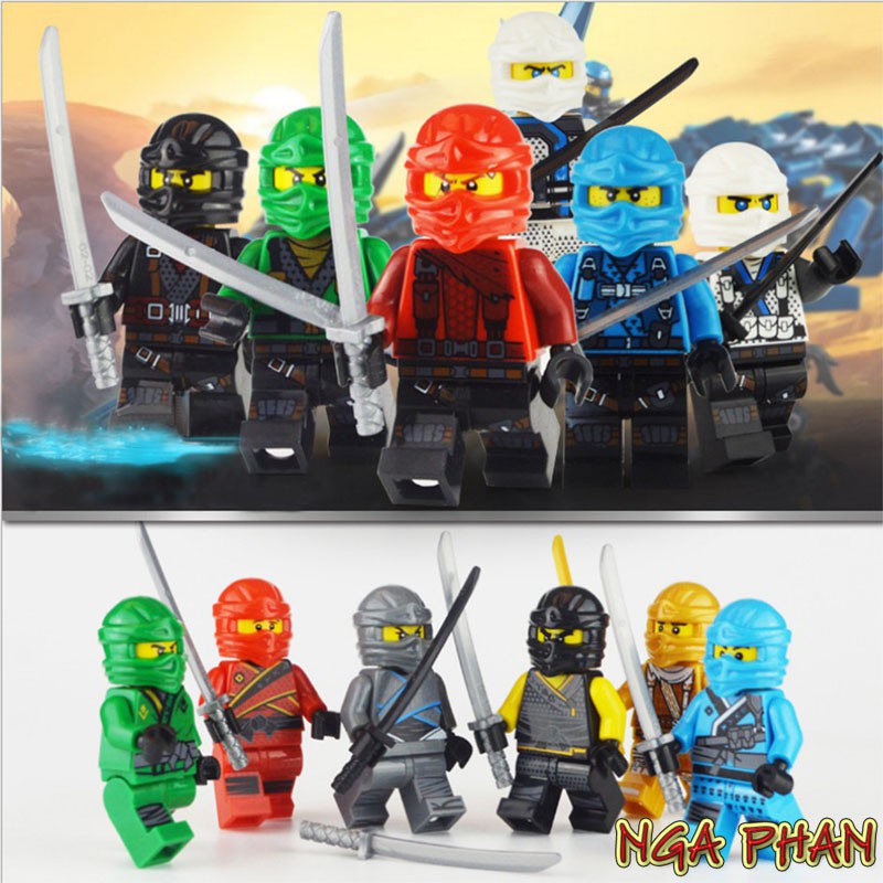 Trọn Bộ 12 Ninja Siêu Đẳng Ninjago Lego Đồ Chơi Xếp Hình Lắp Ráp