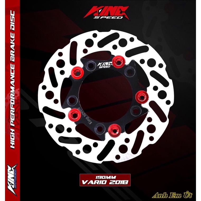 Đĩa Thắng King Speed Vario/Click/Vision Size 190MM 4 Lổ + 5 Lổ&gt;&gt;&gt;&gt;