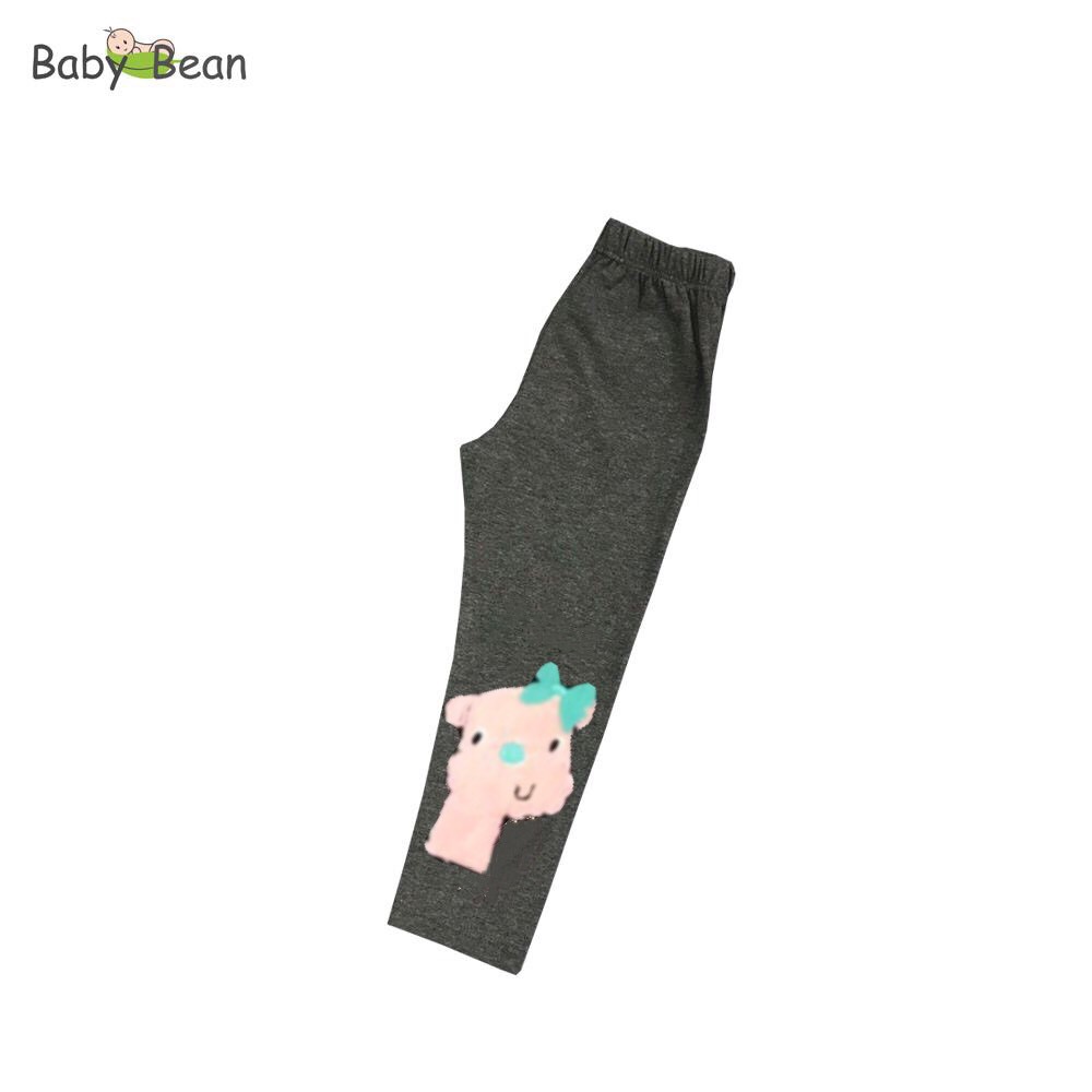 Quần Legging Dài Ôm thun 4 chiều Co Giãn thêu hình Thỏ &amp; Cừu bé gái BabyBean