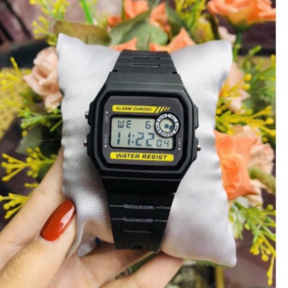 [ GIÁ SOCK ] ĐỒNG HỒ ĐIỆN TỬ CASIO UNISEX WR F94 DÂY CAO SU MẶT NHỰA - ĐỒNG HỒ NAM NỮ THỜI TRANG