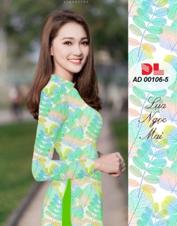 Vải áo dài chiếc lá