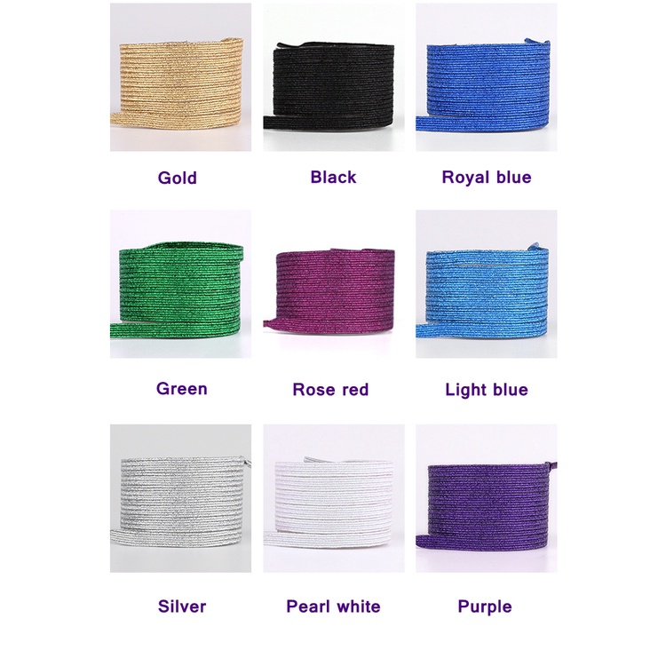 1 Cặp Dây Buộc Giày Co Giãn Màu Kẹo Cho Trẻ Em Và Người Lớn