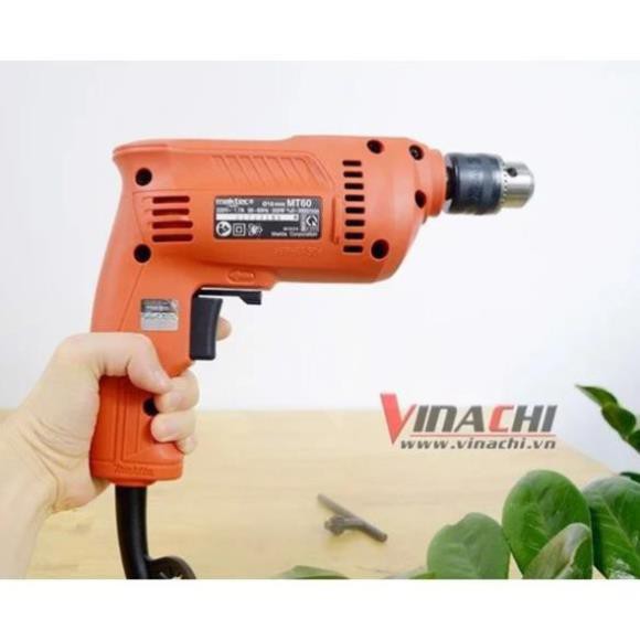 Máy Khoan Điện Maktec Chính Hãng MT60 - Máy Khoan Điện Cầm Tay Khoan Kim Loại Khoan Gỗ Và Vặn Vít