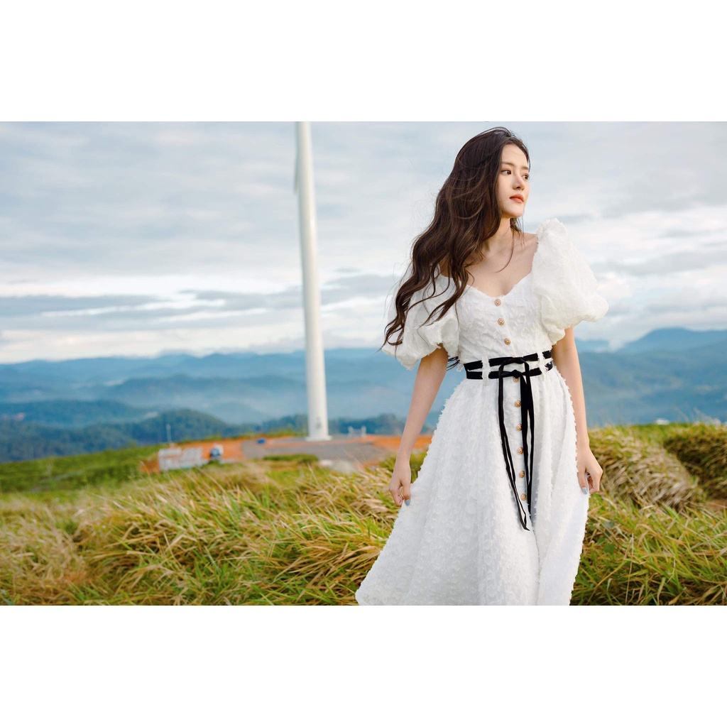 Oceana London - Đầm tay phồng Amari Dress