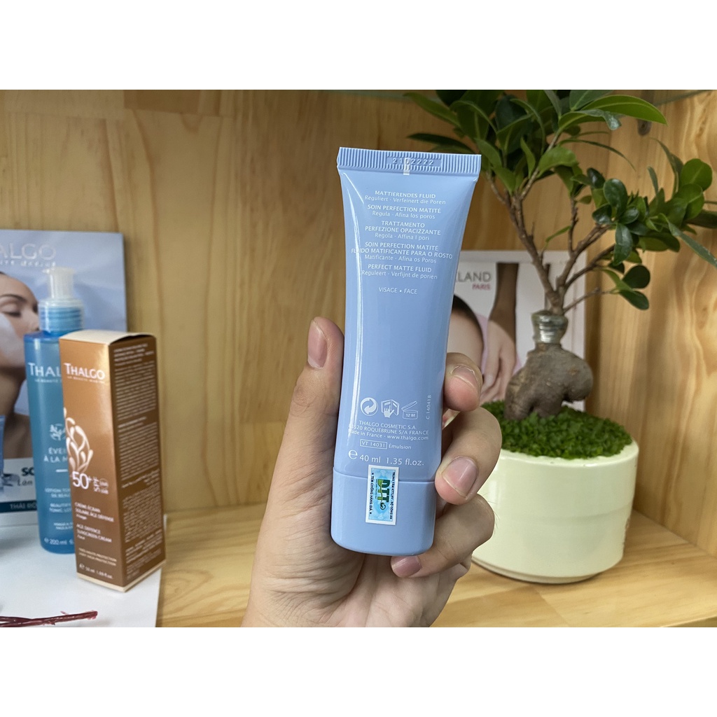 Gel dưỡng ẩm cân bằng nhờn, ngăn ngừa mụn THALGO 40ml - Perfect Matte Fluid