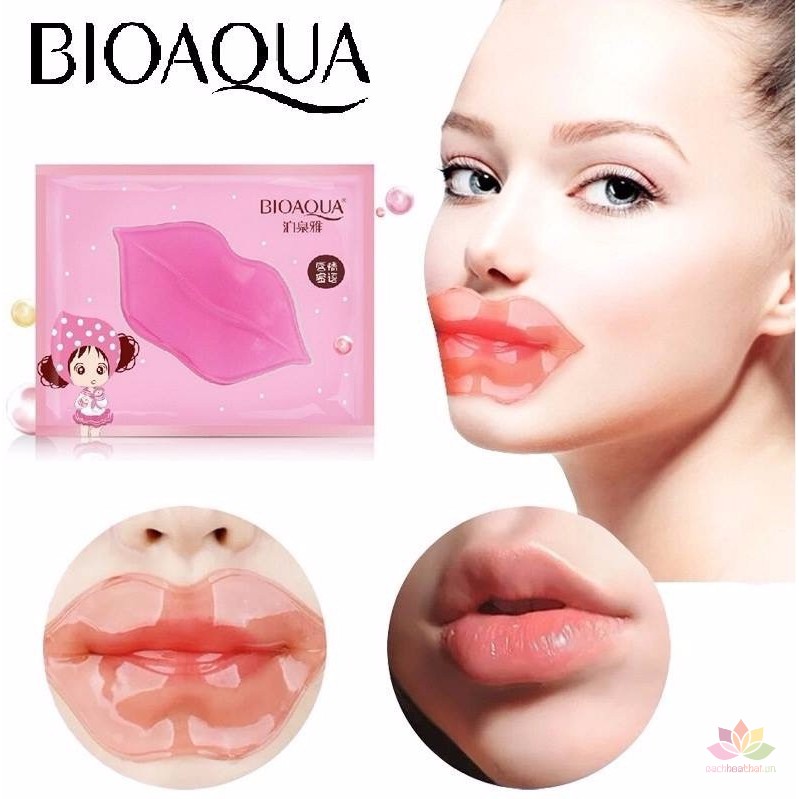 Combo 3 Mặt Nạ Dưỡng Môi Bioaqua Collagen Nourish Lips Membrane Mask 3x8g