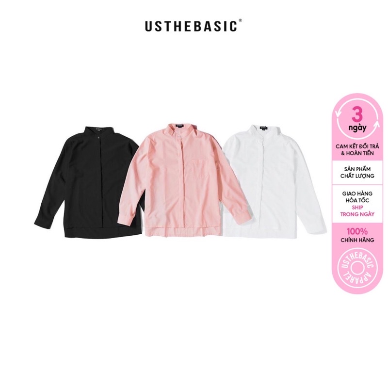 Usthebasic - [Shopee Exclusive] Áo sơ mi Collarless Shirt