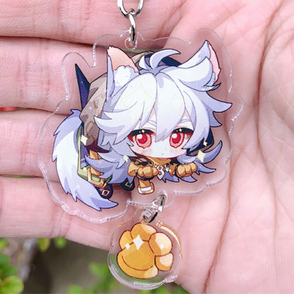 [Mã LIFEB04ALL giảm 10% tối đa 15K đơn 0Đ] Móc khóa genshin impact phụ kiện anime hình chibi cute dễ thương