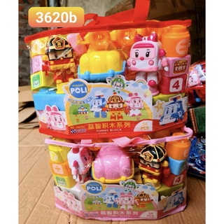 Xếp hình robocar poli funny block 34pcs 3620 chọn ngẫu nhiên