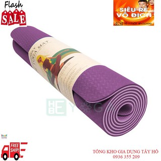 [Ảnh Thật]❤️FREE SHIP❤️ THẢM TẬP YOGA TPE 2 LỚP DÀY