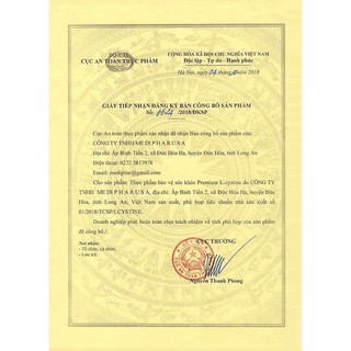 Premium L-Cystine(Viên nang mềm) - Trắng sáng da, mờ thâm nám