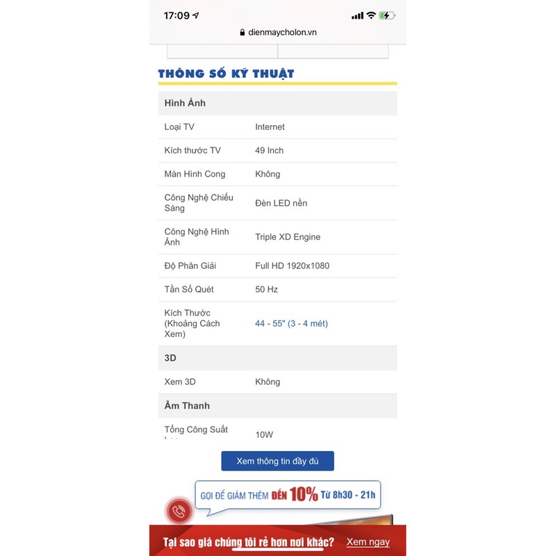 Thanh lí Internet Tivi LG 49 inch 49LH570T | BigBuy360 - bigbuy360.vn