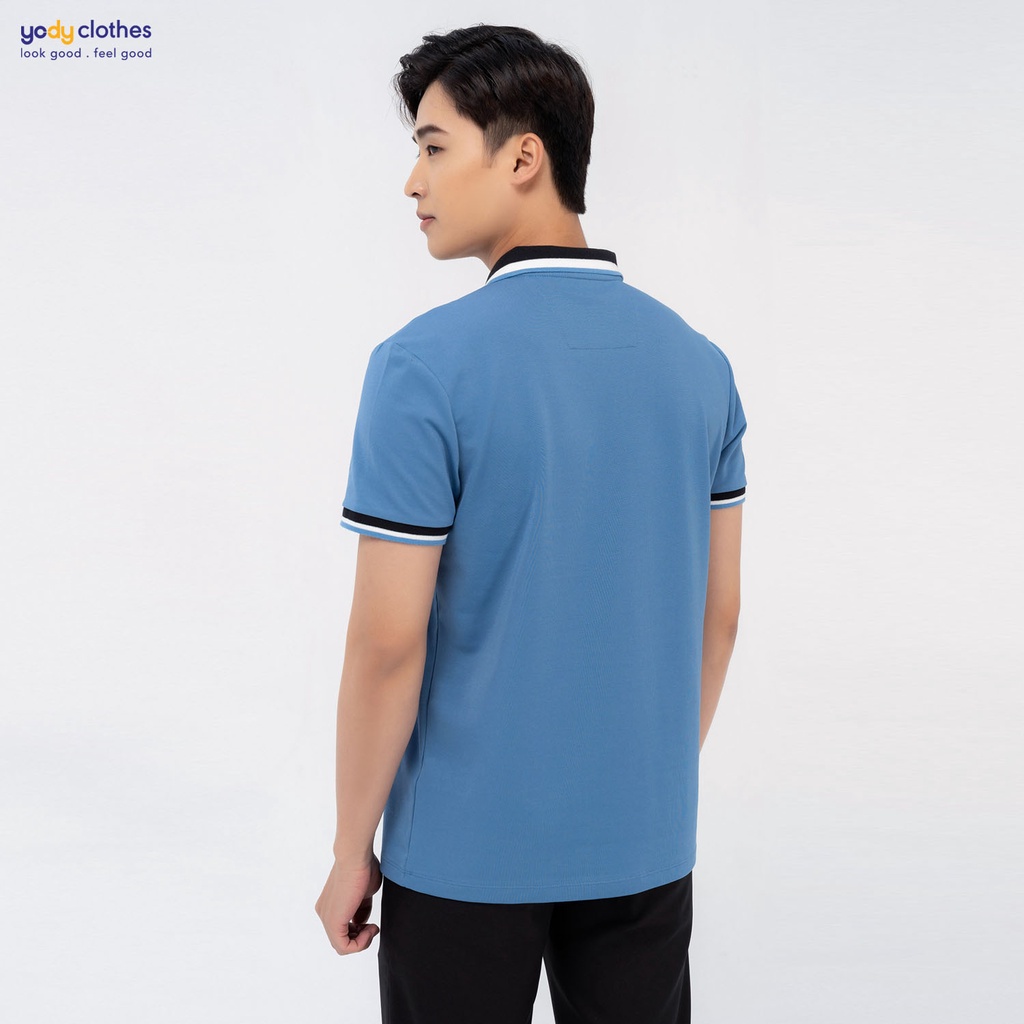 [Mã WABR50K12 giảm 10% tối đa 50K đơn 250K] Áo thun polo nam YODY vải mắt chim cổ bẻ tay ngắn cotton APM3639