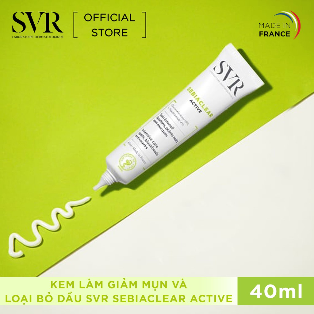 Bộ đôi Kem làm giảm mụn SVR Sebiaclear Active 40ml và Gel rửa mặt không xà phòng Sebiaclear Gel Moussant 55ml | BigBuy360 - bigbuy360.vn