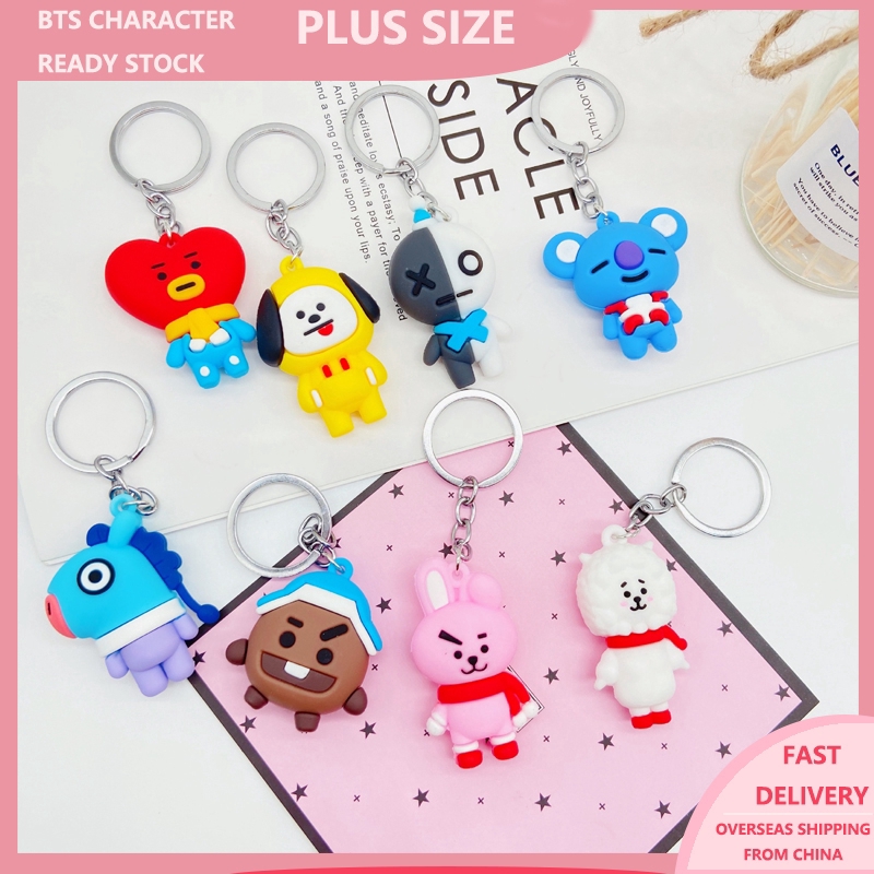 Móc khóa hình nhân vật BT21 đáng yêu dễ thương