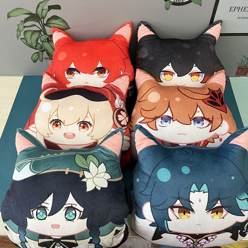 【New】Genshin Impact  Plush Toys Anime Hand Covers Children'S Gifts Decorations
