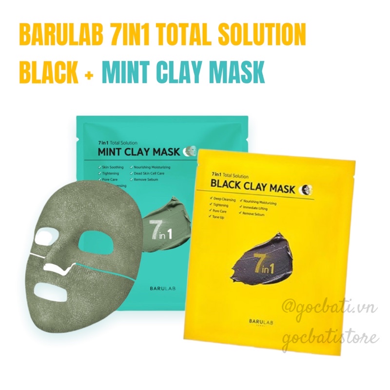 MẶT NẠ ĐẤT SÉT 7IN1 BLACK CLAY MASK