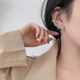 Khuyên Tai Bạc 925 Kẹp Vành Phía Trên Tai Kiểu Mới Sang Chảnh.