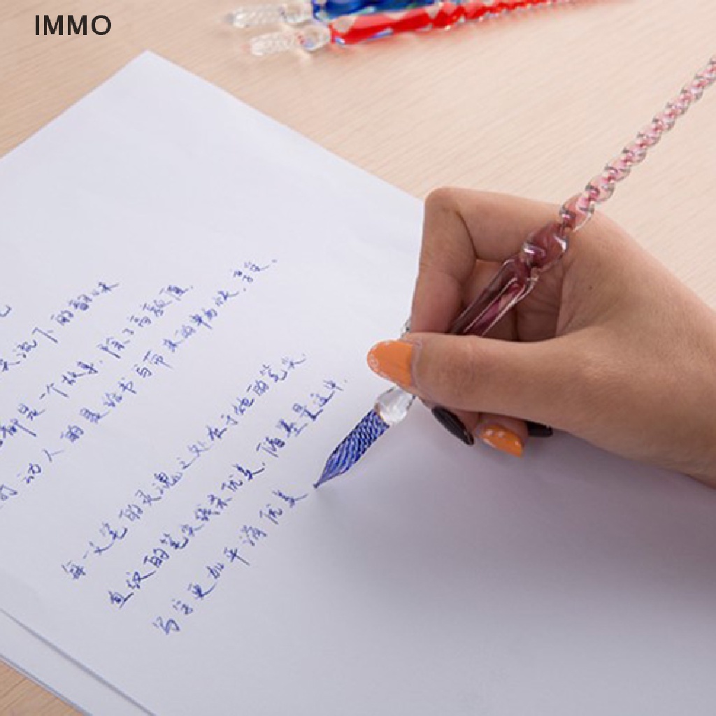 Bút nhúng thủy tinh phong cách hoài cổ handmade