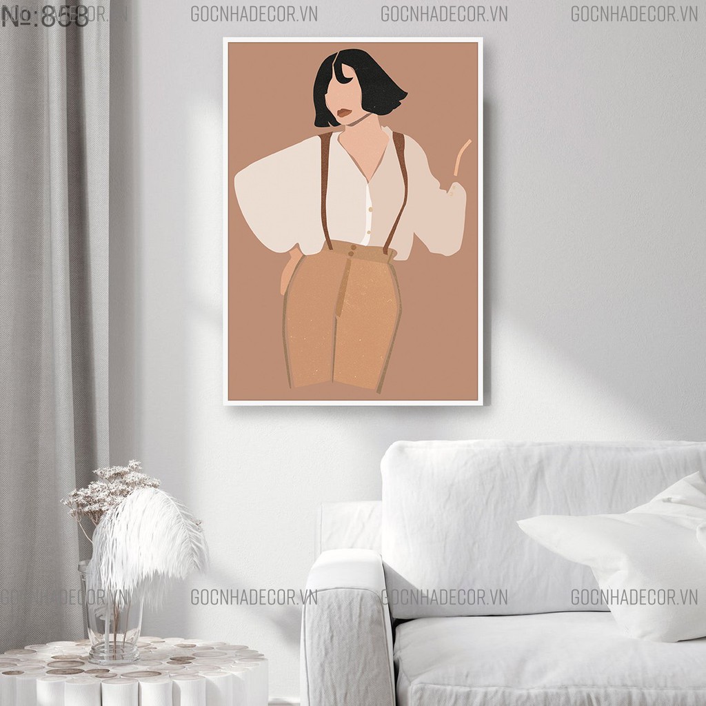 Tranh decor cực HOT- Tranh in canvas cao cấp- Tặng kèm đinh treo tranh- Mã 858