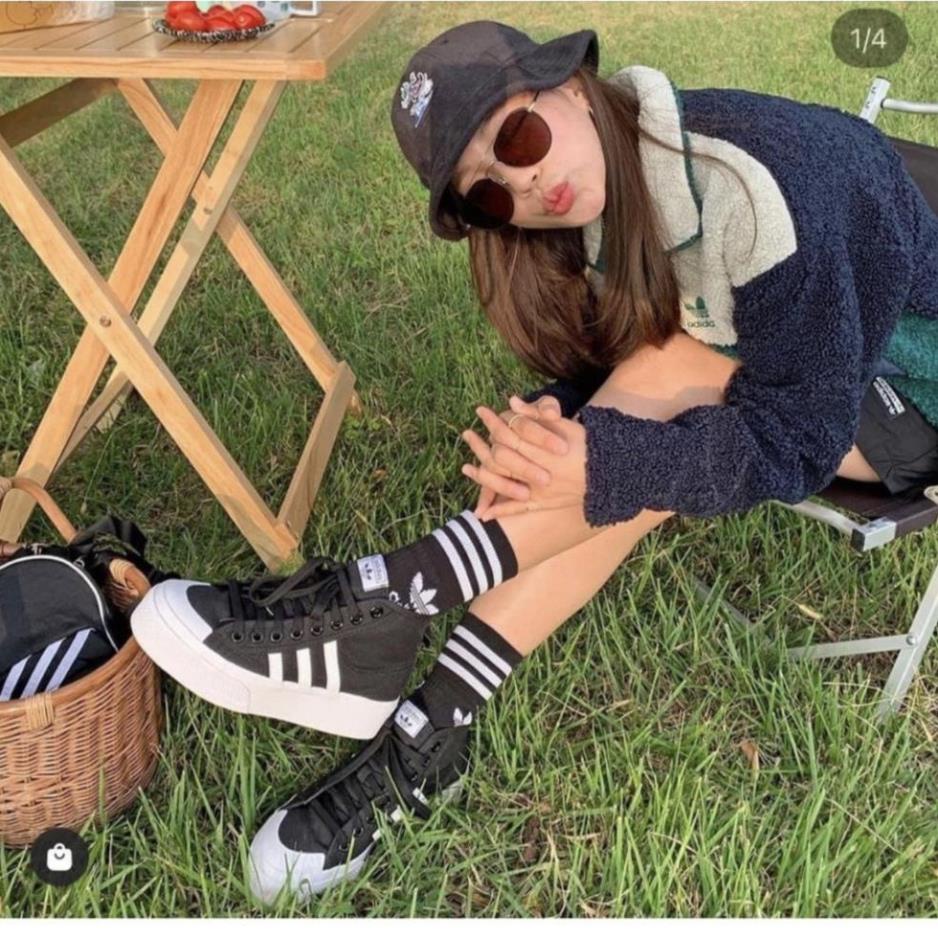 Tất cao cổ nữ Adidas dày dặn, thoáng, thấm hút mồ hôi tốt, thời trang sành điệu