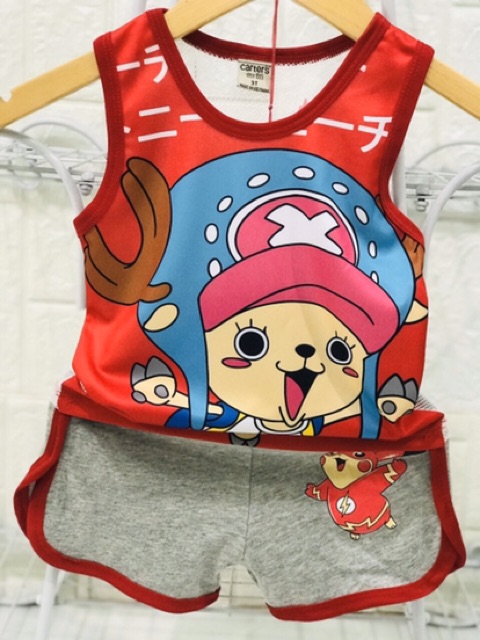 8-26kg Bộ thun 3D phối lưới và thun coton  be trai 8-35kg