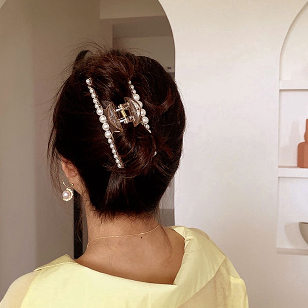 Kẹp Tóc Nữ Đính Ngọc Trai Xinh Xắn Duyên Dáng