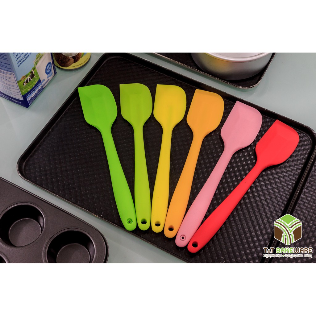 Spatula Phới vét đúc nhỏ silicone 21cm dùng làm bánh